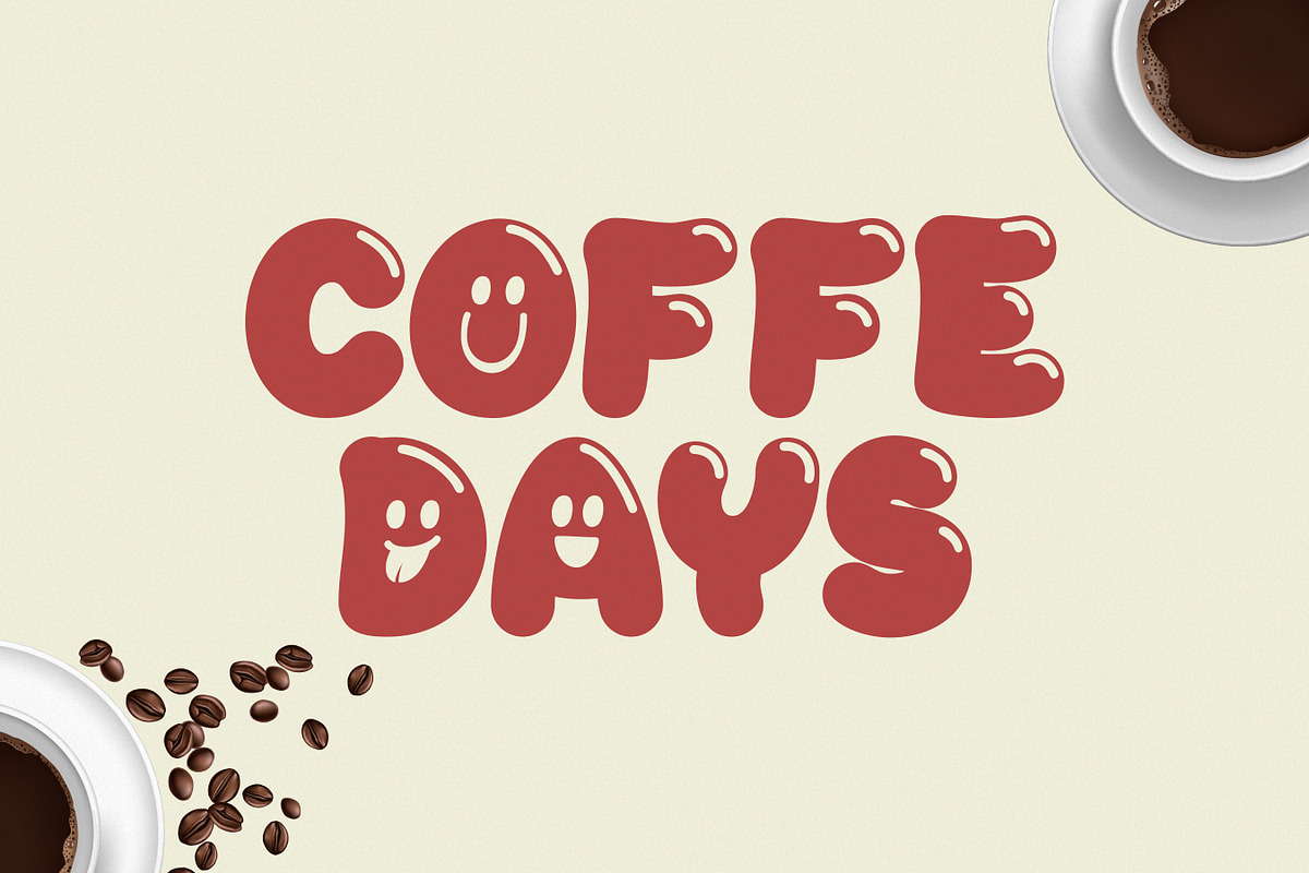 Flower Island - Bubble Display Font, a Sans Serif Font by Flawless And Co (Photo 6 of 10)
