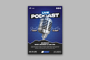 Podcast Talk Show Flyer Template, a Flyer Template by Saman Osama (Thumbnail 4 of 4)