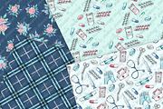 Medical Digital Papers, a Pattern Graphic by Phantasia Design (Thumbnail 3 of 5)