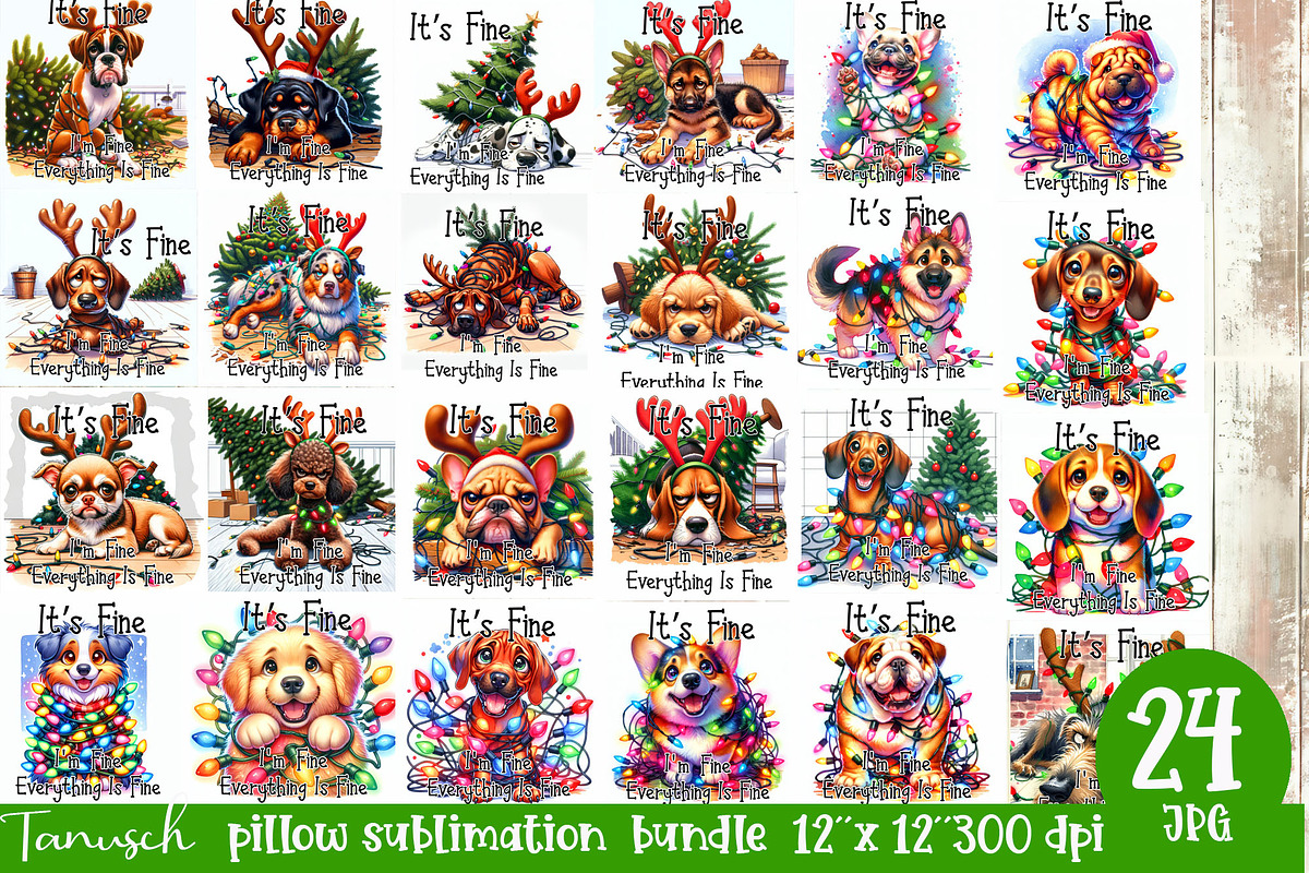 funny Christmas mega bundle, a Templates & Theme by TanuschArts (Photo 5 of 20)