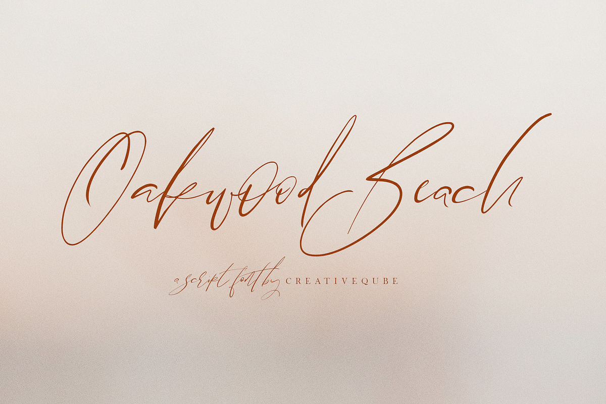 Oakwood Beach Script Font