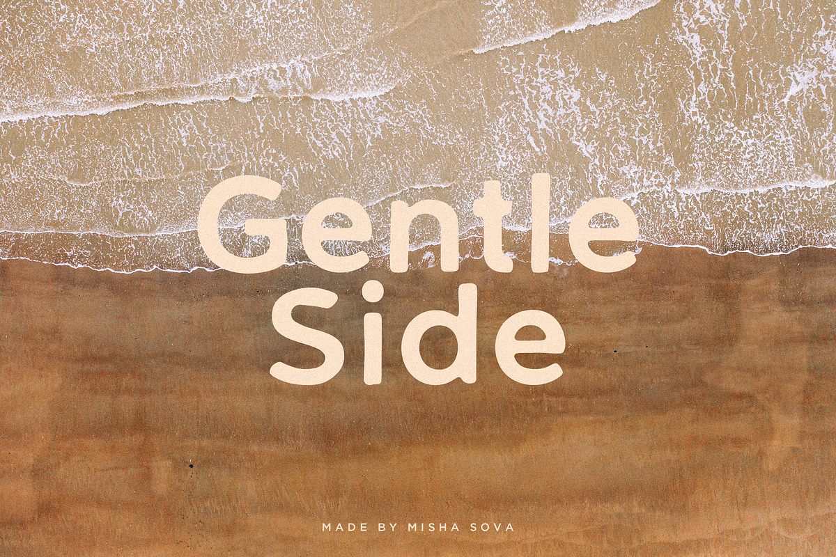 Gentle Side - modern & vintage sans, a Sans Serif Font by Misha Sova (Photo 9 of 11)