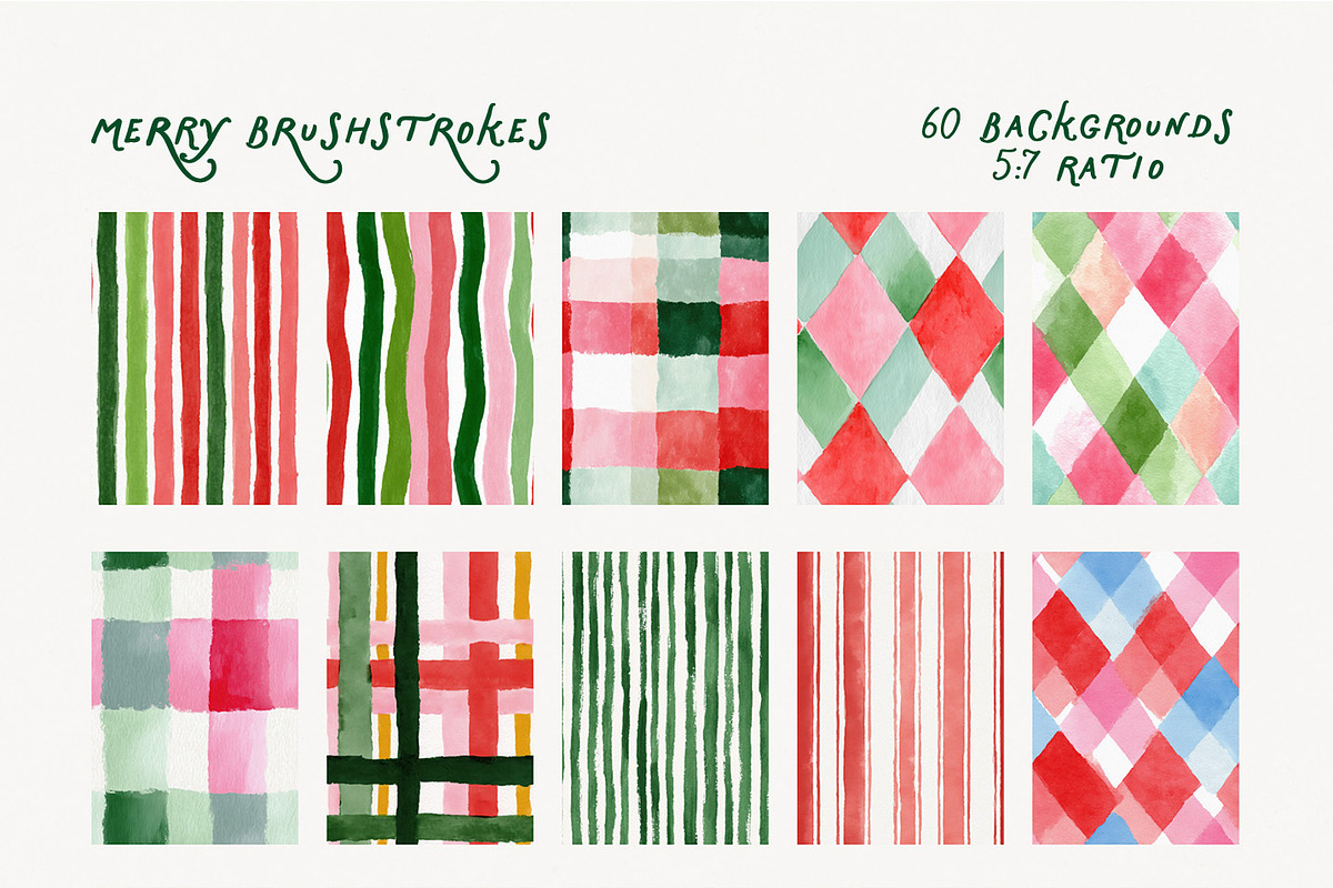 Patterned Christmas backgrounds, a Background Graphic by Essentially Nomadic (Photo 6 of 10)