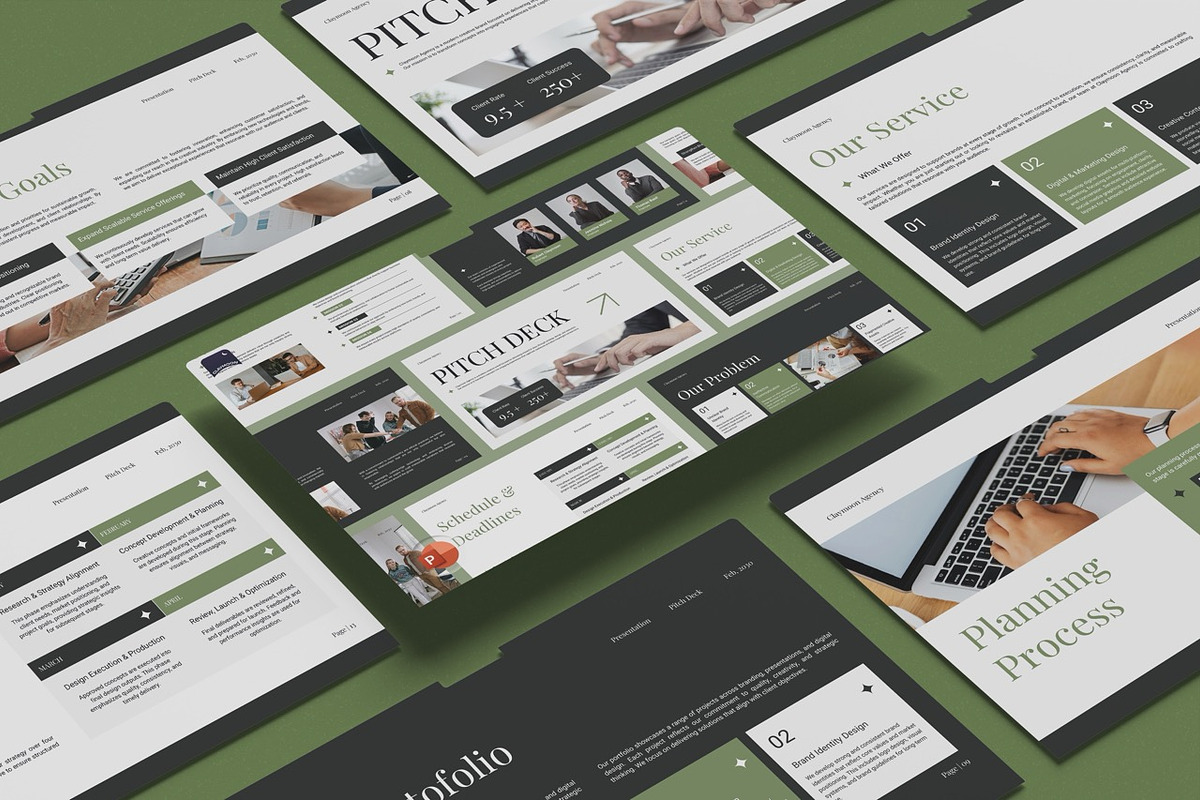 Pitch Deck, a Presentation Template by Claymoon Lab (Photo 1 of 7)