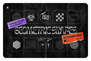 150 Geometric Distressed Shapes, an Object Graphic by Samolevsky (Thumbnail 1 of 18)