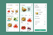 Fresh Market Delivery Mobile UI, an App Template by twinstd (Thumbnail 3 of 5)