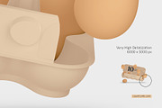 Egg Carton Pack Mockup Set, a Cups & Container Mockup by Country4k (Thumbnail 3 of 4)