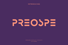 Preospe - Modern Futuristic Typeface