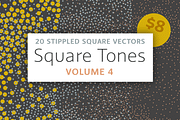 Square Tones Vol. 4 | 20 Halftones, a Texture Graphic by invisiblelayer (Thumbnail 1 of 5)
