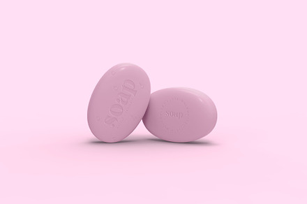 3d Two Embossed Hand Soaps Mockup, a Packaging Mockup by The Rose Project