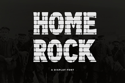 HOMEROCK FONT, a Font by Andika Fez