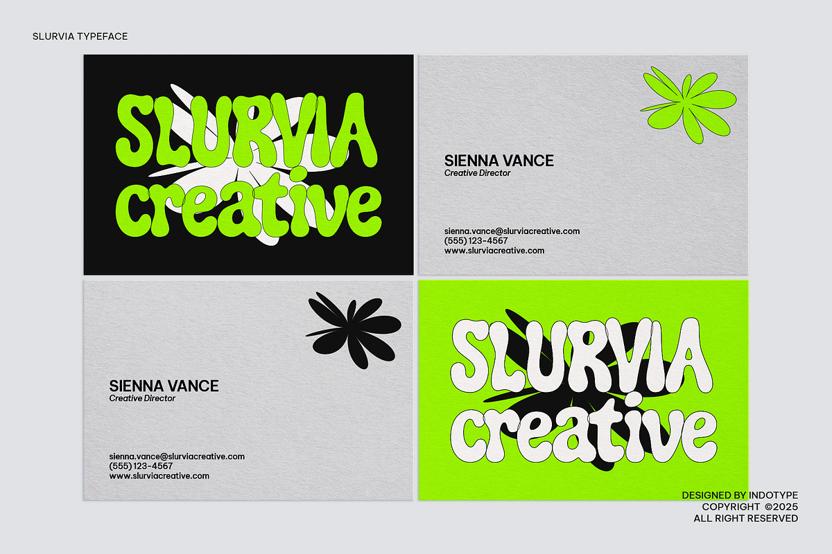 Slurvia - Display Liquid Font, a Font by Indotype Foundry (Photo 6 of 10)