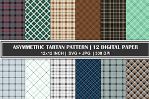 Asymmetric Tartan Pattern Bundle