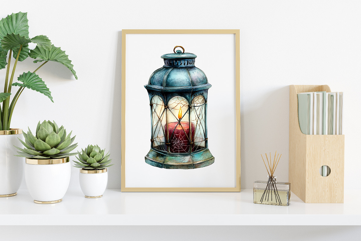 Watercolor Burgundy Halloween, an Illustration by Canvas Craft (Photo 5 of 8)