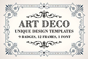 ArtDeco Badges & Frames, an Object Graphic by Pgmart (Thumbnail 2 of 8)