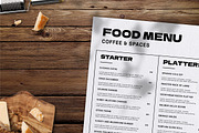 Simple Food Menu, a Print Template by The Savory Directors (Thumbnail 2 of 3)