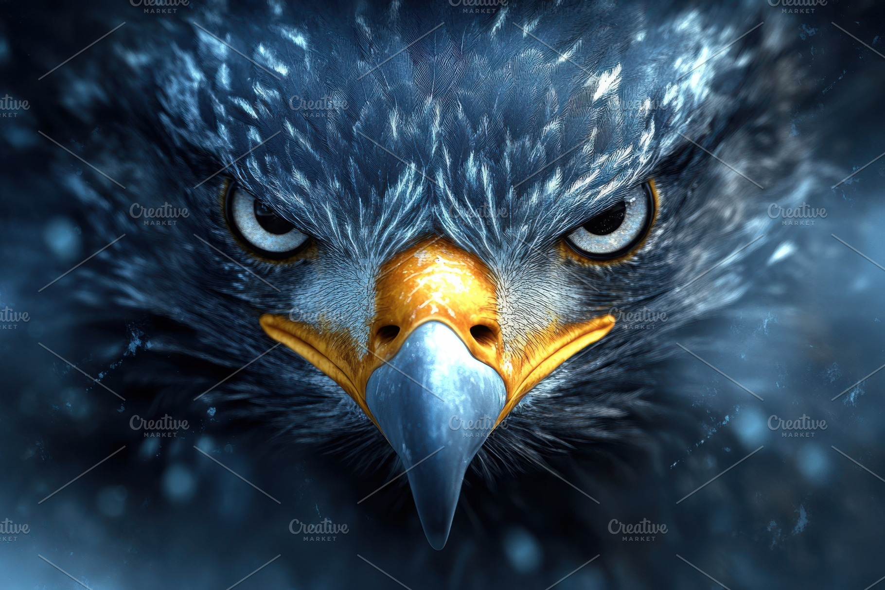 Majestic Eagle Closeup Powerful Gaze, an Animal Photo by Pixeness Studio