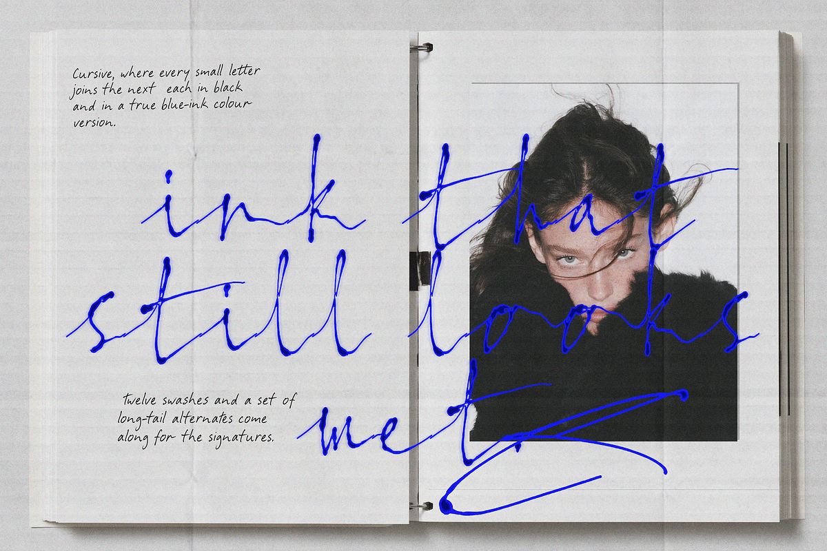 Wild at Ink - Liquid Ink Fonts, a Handwritten Font by Lilithcollageart (Photo 3 of 11)