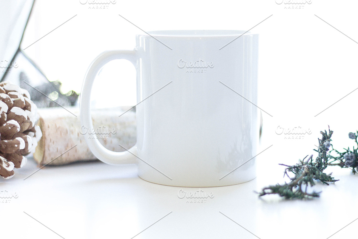 Winter Mug Mock Up Set 1, a Product Mockup by Paisley Barn Design (Photo 3 of 5)
