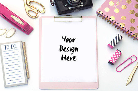 Femme pink stock photo containing feminine product mockup and product mockup