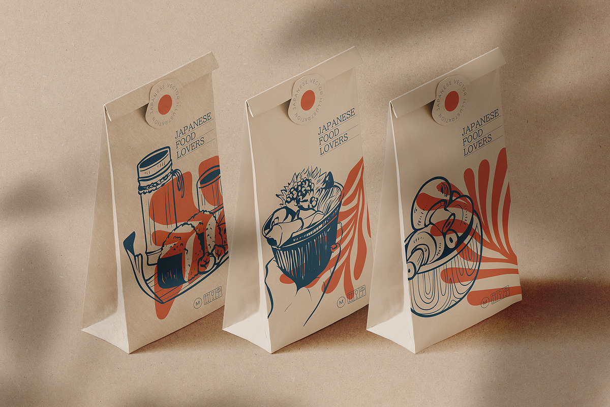 Japanese Food | Illustration Kit, a Food Illustration by Leleka.Store (Photo 11 of 12)