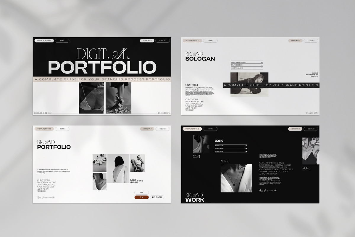 Digital Portfolio Presentation, a Presentation Template by CreativexGenius (Photo 5 of 10)