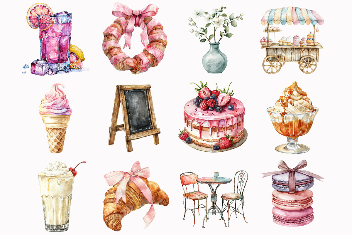 French Bakery Clipart, an Illustration by Design Market (Photo 2 of 5)
