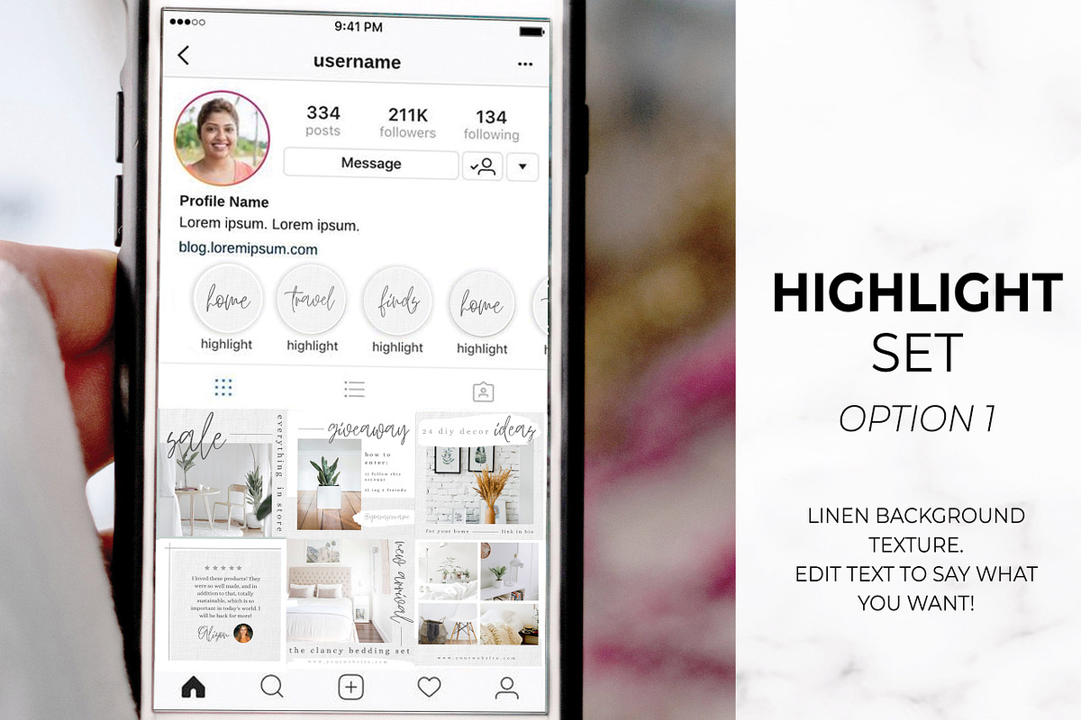 Instagram Template Bundle | Linen, a Social Media Template by Thirty One Palms Studio (Photo 10 of 12)