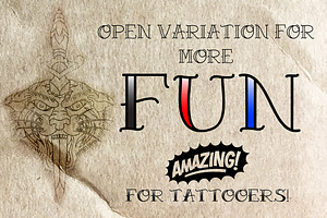 Pike Traditional Tattoo Font