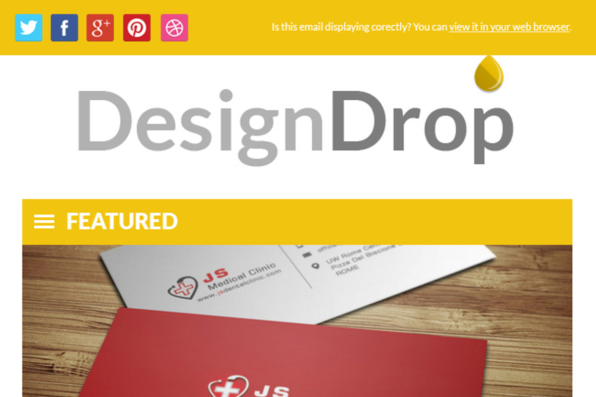 Flat Newsletter Template, a Websites & App Template by Crazyleaf (Photo 5 of 5)