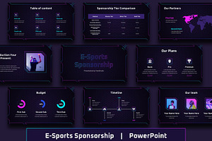 eSports Sponsorship Deck PowerPoint, a Presentation Template by BumbleGraph Studio