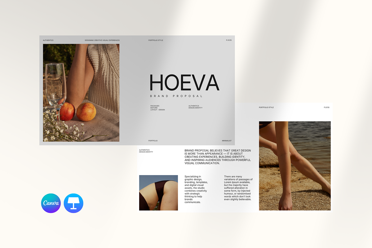 HOEVA - Brand Proposal Keynote, a Presentation Template by Rocket Template (Photo 1 of 6)