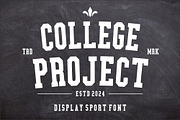 College Project, a Font by Limited.studio (Thumbnail 1 of 7)