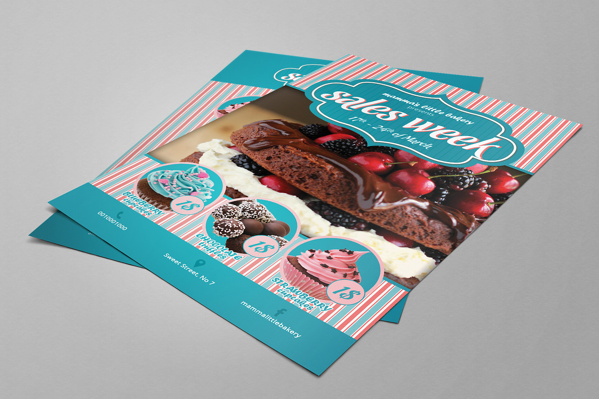 Double Sided Sweet Shop Flyer, a Flyer Template by designerds (Photo 2 of 5)