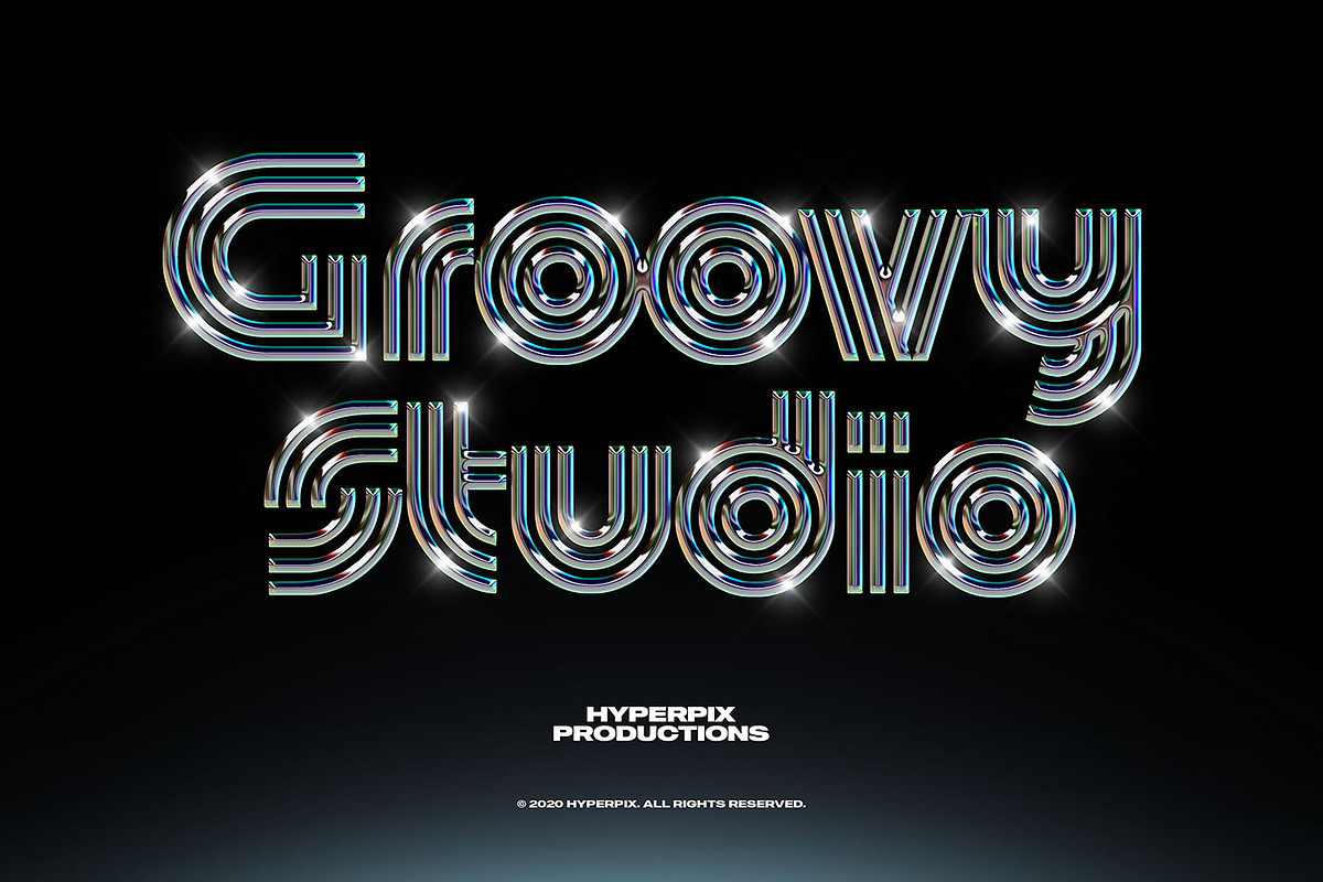 Chrome Text Styles Vol.1, a Layer Style Add-On by Hyperpix Productions (Photo 8 of 18)