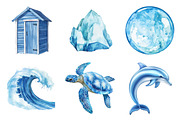 Minimalist Sea Sublimation Clipart, an Illustration by SinaCreation (Thumbnail 4 of 5)