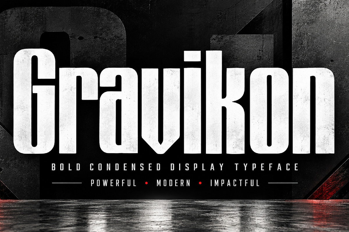 Gravikon, a Slab Serif Font by Wow Magic (Photo 1 of 4)