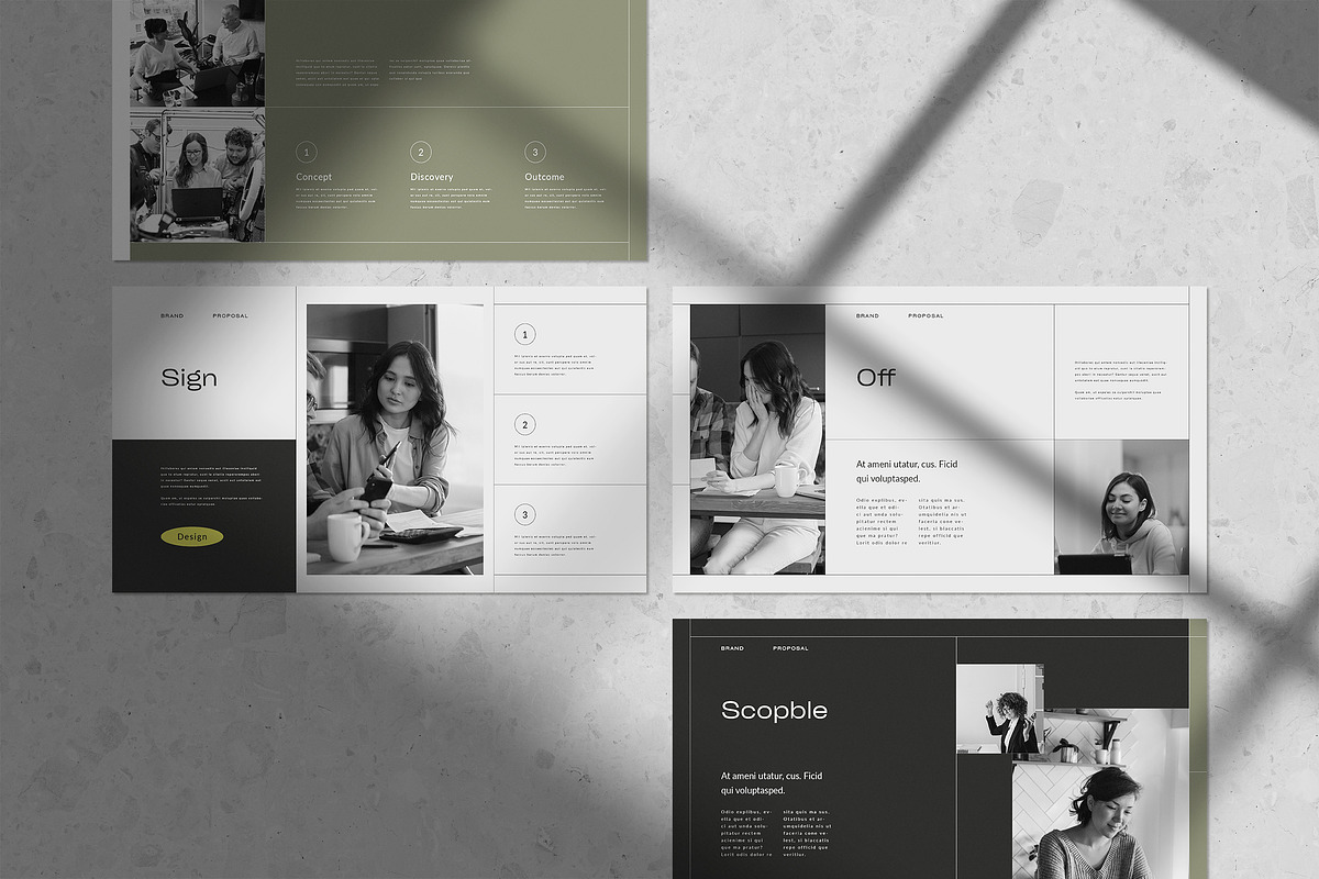 Brand Proposal Template, a Presentation Template by White Graphic (Photo 5 of 7)