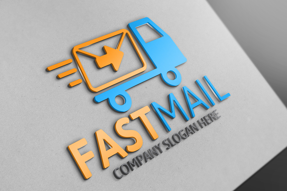 Fast Mail Logo, a Branding & Logo Template by Josuf Media