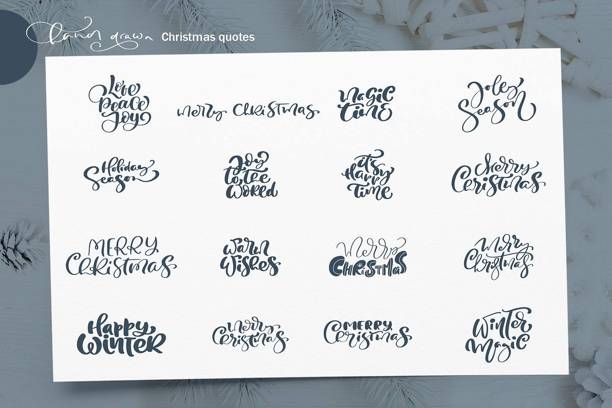 Merry Christmas nordic, an Object Graphic by Happy Letters (Photo 4 of 15)