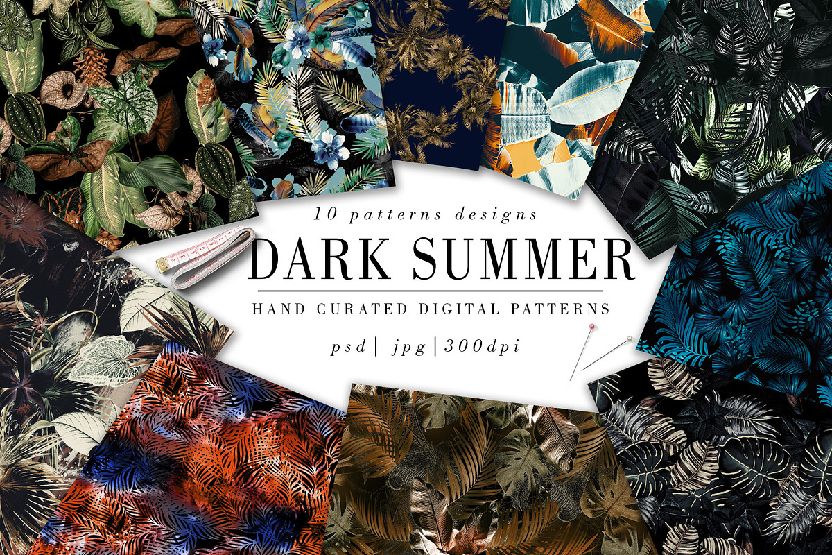 Dark Summer| Foliage Pattern, a Pattern Graphic by Luiz da Rolt Grathwohl (Photo 1 of 7)