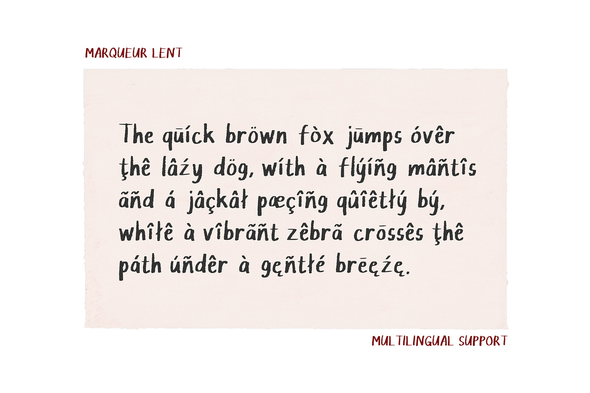 Marqueur Lent Soft Marker Font, a Handwritten Font by Perplexitics (Photo 7 of 10)