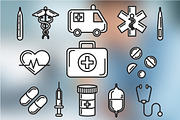 Medical Set Outlined & Colored, an Icon by DeniseUytiepo (Thumbnail 5 of 5)