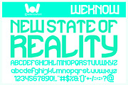 The Rain font, a Sans Serif Font by weknow (Thumbnail 3 of 8)