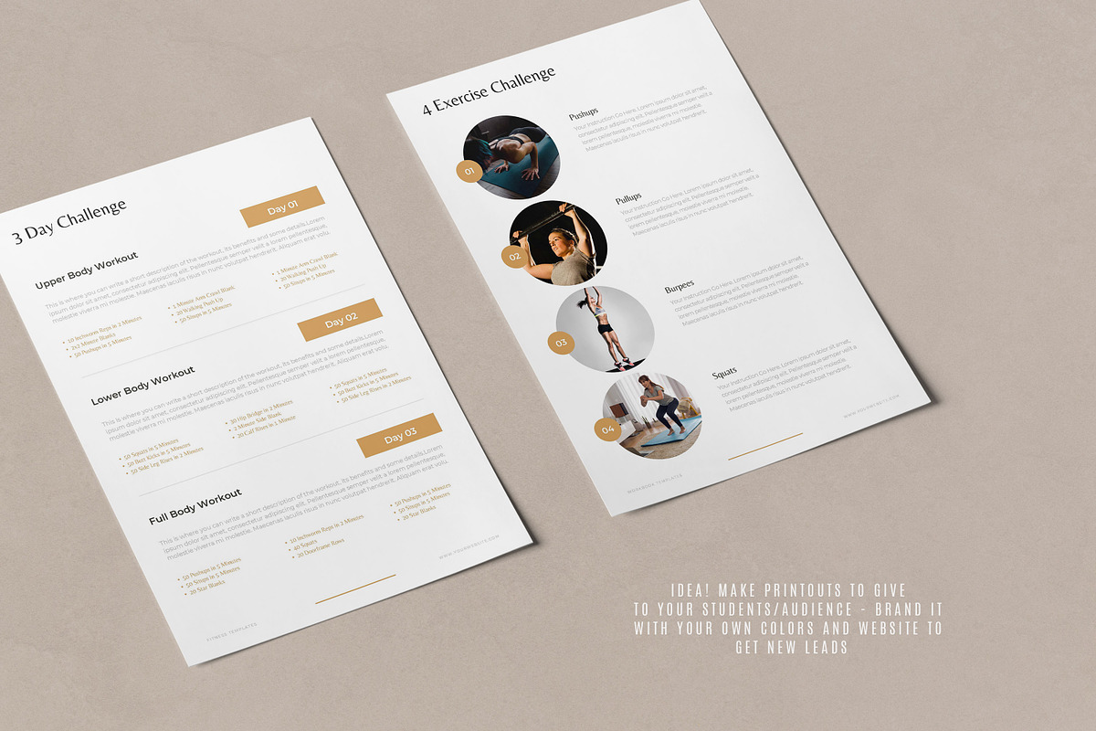 Fitness Challenge Lead Magnets CANVA, a Templates & Theme by AndrewPixel (Photo 7 of 10)