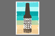 Summer Beer retro vector poster set, a Food Illustration by PoPaShop (Thumbnail 2 of 12)
