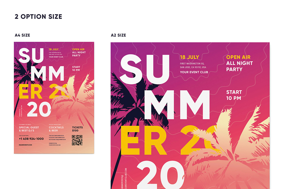 Summer Event Poster Template #4, a Flyer Template by Danil Polshin (Photo 3 of 9)