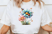 Whimsical Aster Clipart, an Illustration by Designworld (Thumbnail 6 of 7)