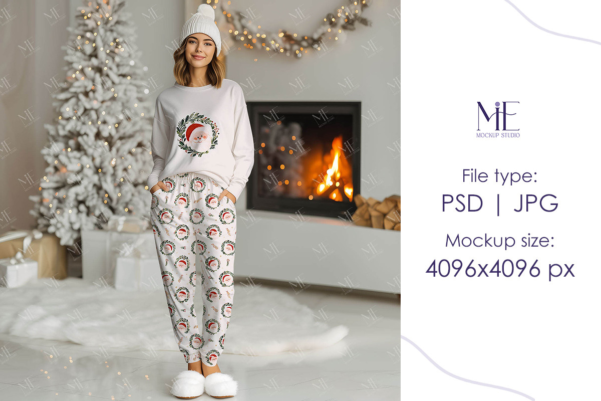 Women’s Pajama Mockup Adult Loungew, a Mockup by Mie Mockup Studio (Photo 7 of 7)