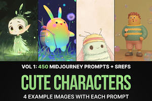 450 MJ Character Prompts & Sref's